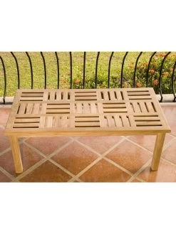 Basketweave Rectangular Table, Large -Charming Outdoors Shop 36351 005v 1 basketweave teak coffee tables