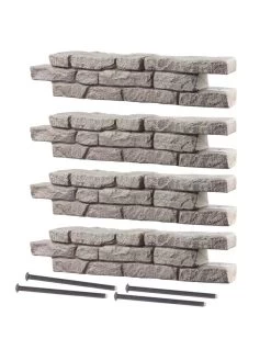 Rock Lock Interlocking Garden System, Straight Sets -Charming Outdoors Shop 8588324 01V