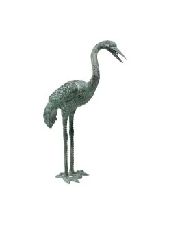 Bronze Crane Statues, Small -Charming Outdoors Shop 8589916 001v