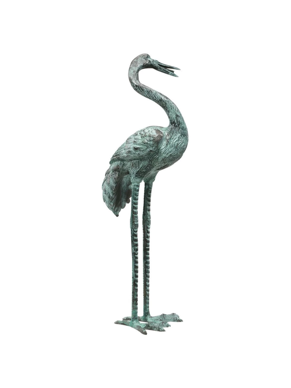 Bronze Crane Statues, Large 2 Bronze Crane Statues, Large - Image 2