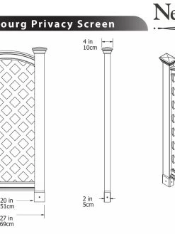 Luxembourg Vinyl Privacy Screen 5 Luxembourg Vinyl Privacy Screen -Charming Outdoors Shop 8593147 03V tif