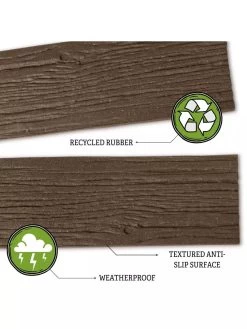 Recycled Rubber Railroad Tie Stepping Stone -Charming Outdoors Shop 8594281 3