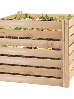 Cedar Wood Composter, 23 Cubic Feet -Charming Outdoors Shop 8594623 02V tif