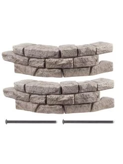 Rock Lock Interlocking Garden System, Curved Sets -Charming Outdoors Shop 8598737 01V 3 4