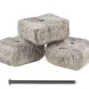 Rock Lock Interlocking Garden System, Ends, Set Of 3