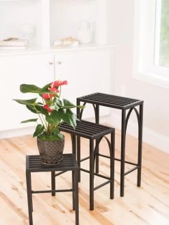 Gothic Arch Nesting Plant Stands, Set Of 3 -Charming Outdoors Shop 8599023 14578 tif