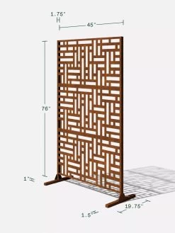 Veradek 3-Panel Privacy Screen Set, Blocks -Charming Outdoors Shop 8599185 11V tif
