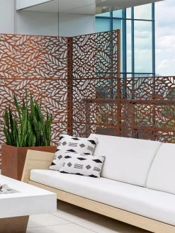 Veradek 2-Panel Privacy Screen Set, Flowleaf -Charming Outdoors Shop 8599212 06V tif