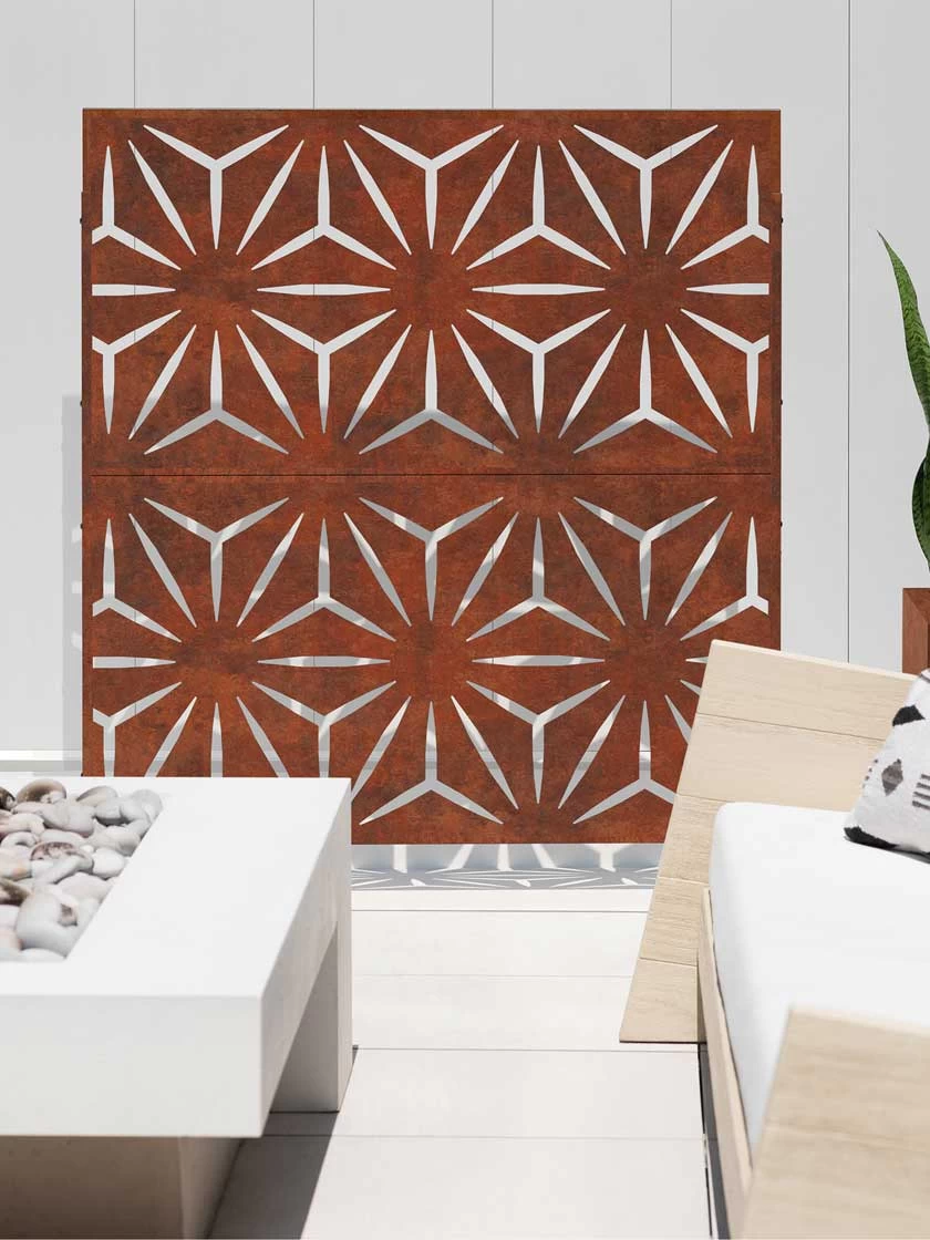 Veradek 2-Panel Privacy Screen Set, Star 2 Veradek 2-Panel Privacy Screen Set, Star - Image 2