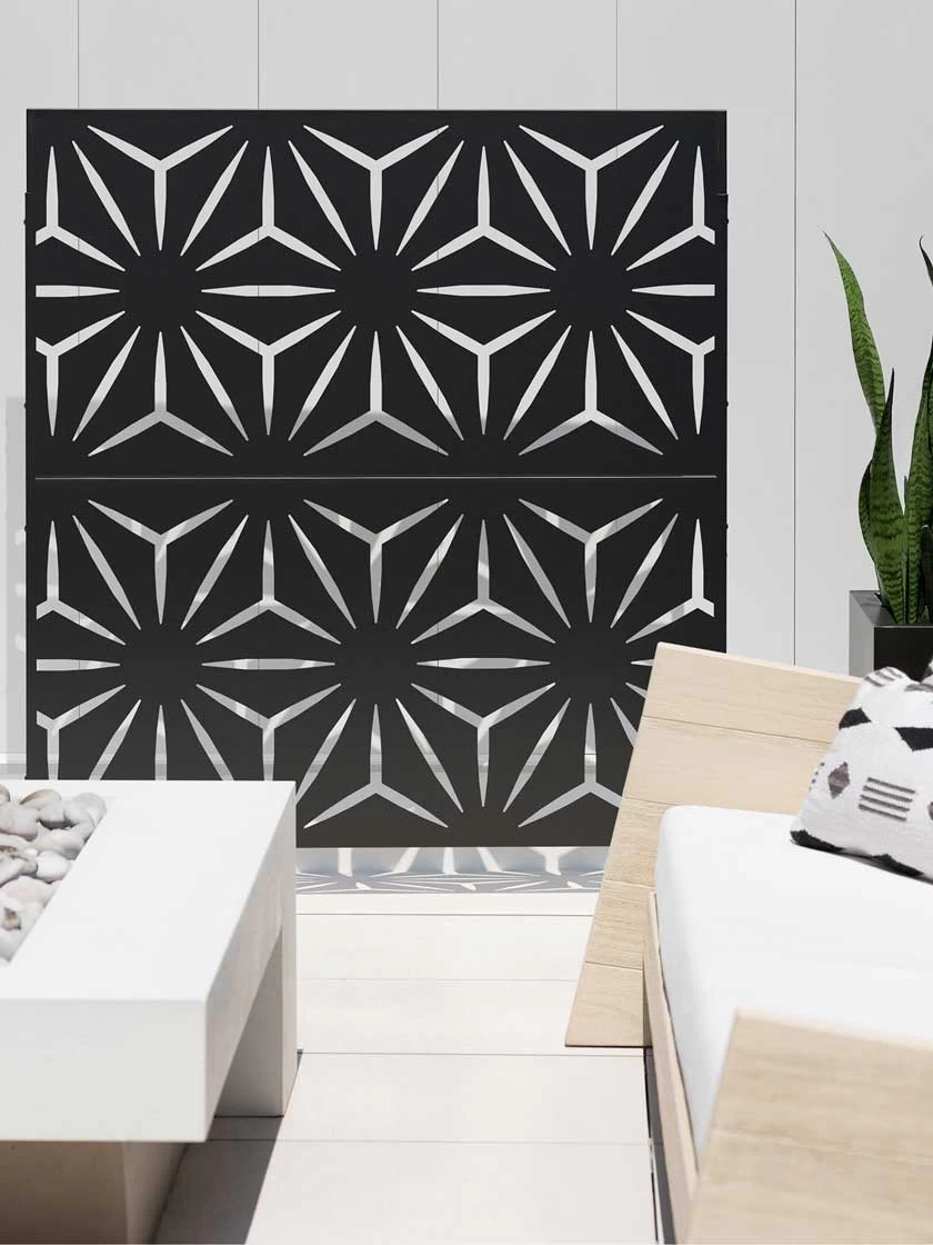 Veradek 2-Panel Privacy Screen Set, Star 1 Veradek 2-Panel Privacy Screen Set, Star