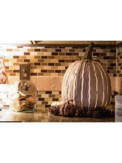 Desert Steel Pumpkin Luminary, Tall -Charming Outdoors Shop 8599559 08v