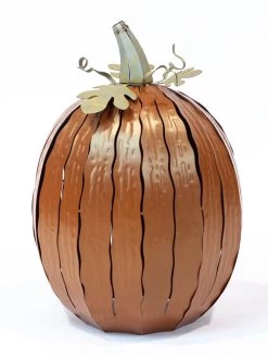 Desert Steel Pumpkin Luminary, Tall -Charming Outdoors Shop 8599559 10v