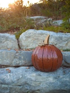 Desert Steel Pumpkin Luminary, Short -Charming Outdoors Shop 8599560 03v