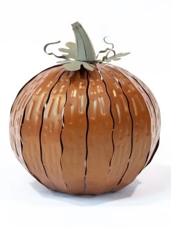 Desert Steel Pumpkin Luminary, Short -Charming Outdoors Shop 8599560 10v