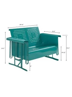 Crosley Bates Loveseat Glider 10 Crosley Bates Loveseat Glider -Charming Outdoors Shop 8599629 02v