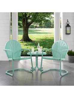 Crosley Griffith Two Chairs & Side Table Outdoor Seating Set