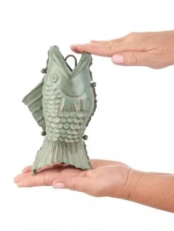 Fish Pure Copper Rain Chain, 8.5' -Charming Outdoors Shop 8600209 06V tif