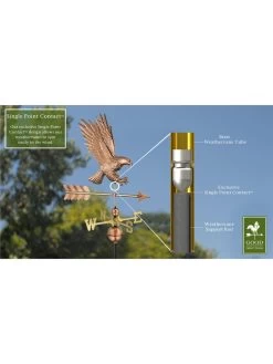 Bald Eagle Copper Weathervane -Charming Outdoors Shop 8600276 01v