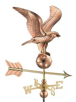 Eagle Cottage Copper Weathervane With Roof Mount -Charming Outdoors Shop 8600278 04v