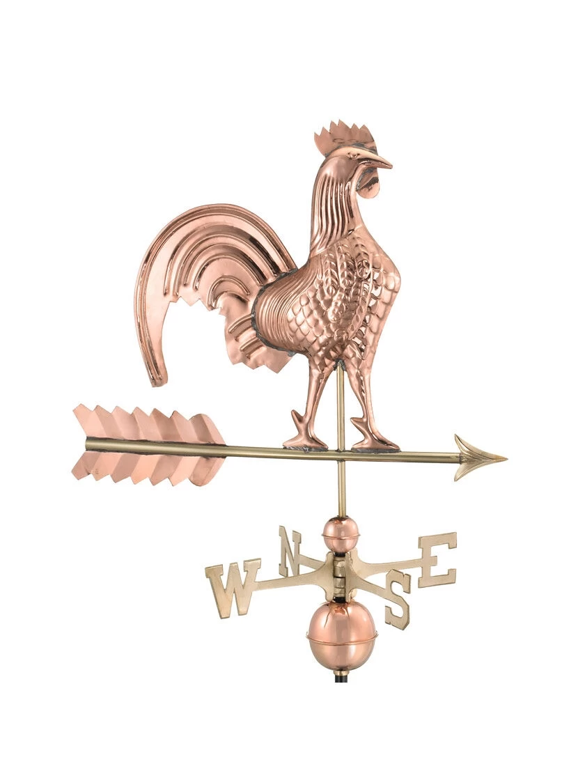 Rooster Copper Weathervane 4 Rooster Copper Weathervane - Image 4