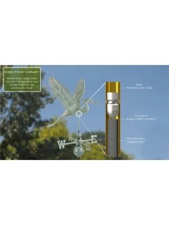 Graceful Blue Heron Copper Weathervane -Charming Outdoors Shop 8600374 06v