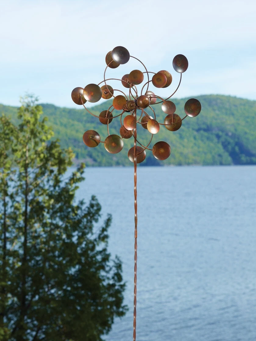 Double Disc Staked Wind Spinner, 24" 1 Double Disc Staked Wind Spinner, 24"