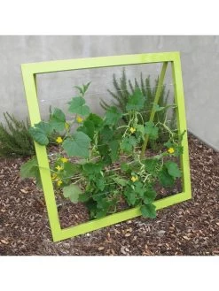 Mira Modern Garden Trellis Jr. -Charming Outdoors Shop 8600514 02v mira modern garden trellis jr leaf green