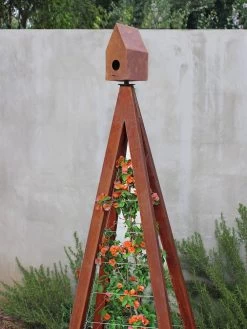 Bird Bungalow + Akoris Garden Tuteur Sr. -Charming Outdoors Shop 8600538 06v bird bungallow akoris garden tuteur oxide