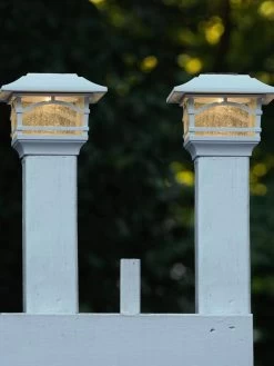 Solar Post Cap Railing Light 2-Pack -Charming Outdoors Shop 8608699 06V tif