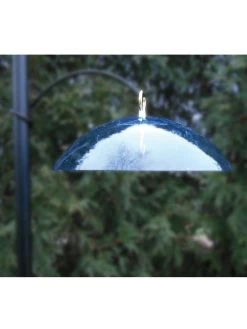 Birds Choice Hanging Dome With Brass Hanger 5 Birds Choice Hanging Dome With Brass Hanger -Charming Outdoors Shop 8608736 01v birds choice hanging feeder dome with brass hanger blue
