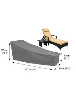 Bosmere Chaise Lounge Waterproof Chair Cover -Charming Outdoors Shop 8608853 03v