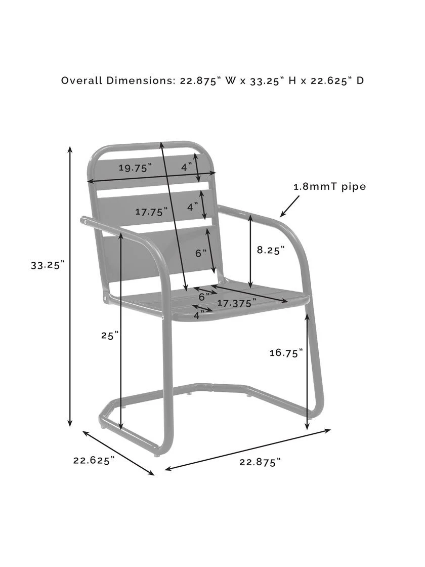 Crosley Brighton Chair Set, Set Of 2 3 Crosley Brighton Chair Set, Set Of 2 - Image 3