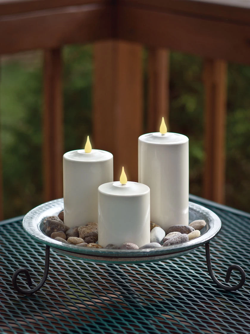 Outdoor LED Pillar Candles 6 Outdoor LED Pillar Candles - Image 6