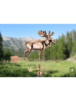 Moose With Arrow Weathervane -Charming Outdoors Shop 8610229 01v