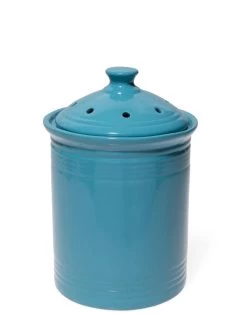 Ceramic Ribbed Compost Crock -Charming Outdoors Shop 8611027 0863 tif
