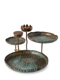 Water Lily Station Birdbath -Charming Outdoors Shop 8611102 5860 tif