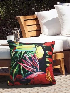Outdoor Decor™ Floor Pillows, 24" X 24" -Charming Outdoors Shop 8611118 105v trfl outdoor floor deco pillow 24x24 tropical flowers