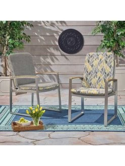 Outdoor Decor™ Seat Pad High Back Cushions, 20" X 45" -Charming Outdoors Shop 8611125 108v ctlv outdoor seat pad high back cushions 20x45 citrus leaves