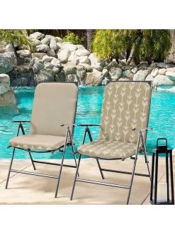 Outdoor Decor™ Seat Pad High Back Cushions, 20" X 45" -Charming Outdoors Shop 8611125 110v trta outdoor seat pad high back cushions 20x45 tribal taupe