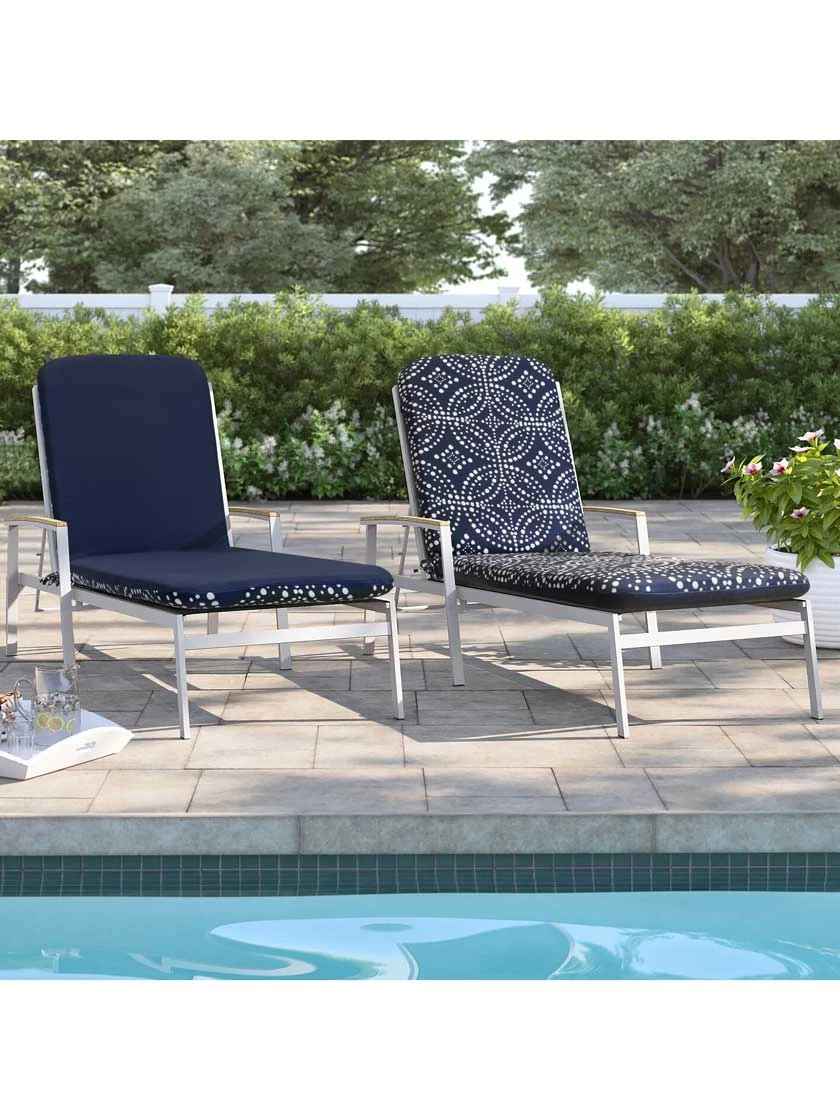 Outdoor Decor™ Chaise Lounge Cushions, 22" X 73" 2 Outdoor Decor™ Chaise Lounge Cushions, 22" X 73" - Image 2