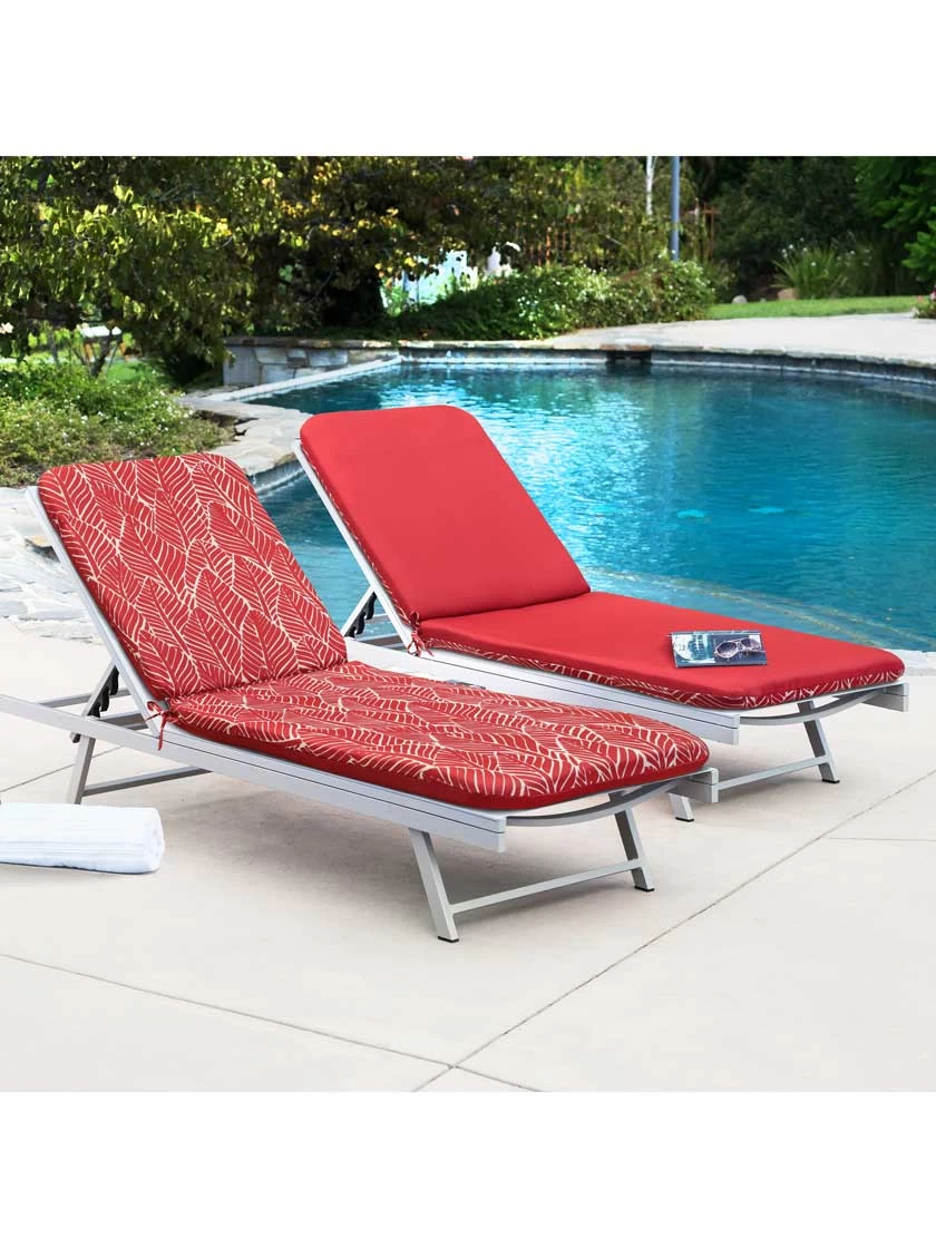 Outdoor Decor™ Chaise Lounge Cushions, 22" X 73" 3 Outdoor Decor™ Chaise Lounge Cushions, 22" X 73" - Image 3