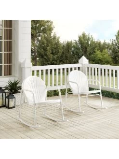 Crosley Griffith 2-piece Outdoor Rocking Chair Set -Charming Outdoors Shop 8611577 wt 40v