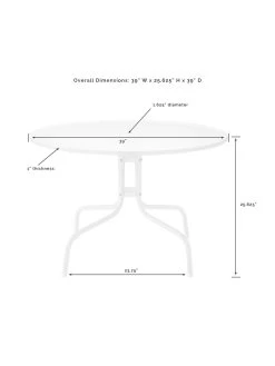 Crosley Ridgeland 5-piece Outdoor Dining Set -Charming Outdoors Shop 8611579 08v