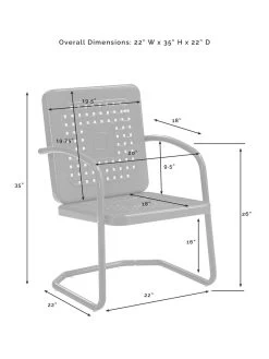 Crosley Bates 3-piece Outdoor Dining Chair Set 20 Crosley Bates 3-piece Outdoor Dining Chair Set -Charming Outdoors Shop 8611583 09v