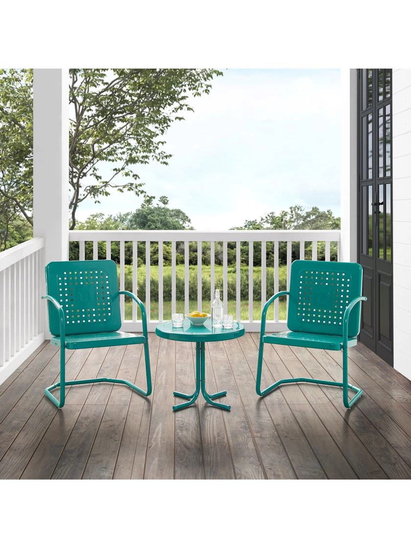 Crosley Bates 3-piece Outdoor Dining Chair Set 3 Crosley Bates 3-piece Outdoor Dining Chair Set - Image 3