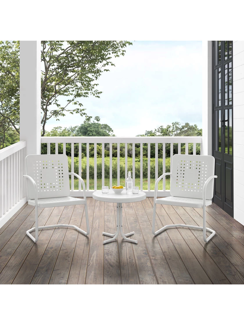 Crosley Bates 3-piece Outdoor Dining Chair Set 5 Crosley Bates 3-piece Outdoor Dining Chair Set - Image 5