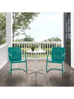 Crosley Bates 3-piece Outdoor Bistro Set -Charming Outdoors Shop 8611590 tu 12v