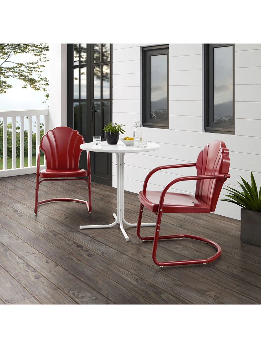 Crosley Tulip 3-piece Outdoor Bistro Set 5 Crosley Tulip 3-piece Outdoor Bistro Set - Image 5