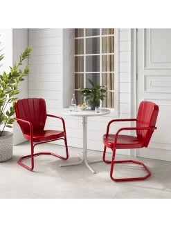 Crosley Ridgeland 3-piece Outdoor Bistro Set -Charming Outdoors Shop 8611594 rd 17v