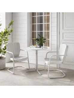 Crosley Ridgeland 3-piece Outdoor Bistro Set -Charming Outdoors Shop 8611594 wt 37v